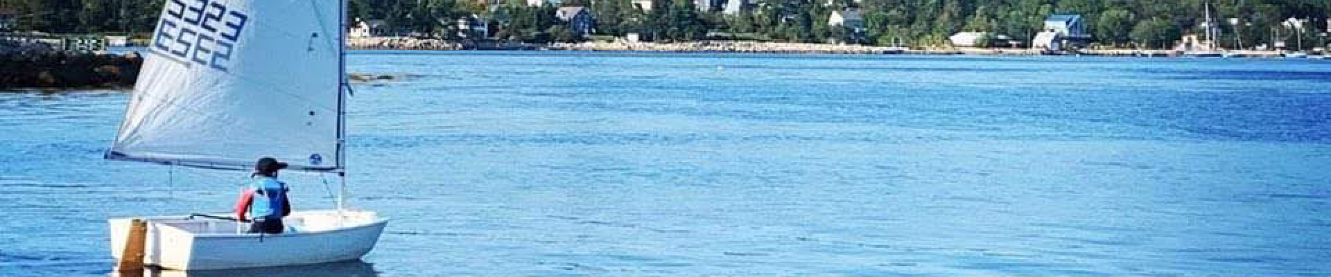 Sailing boat on lake